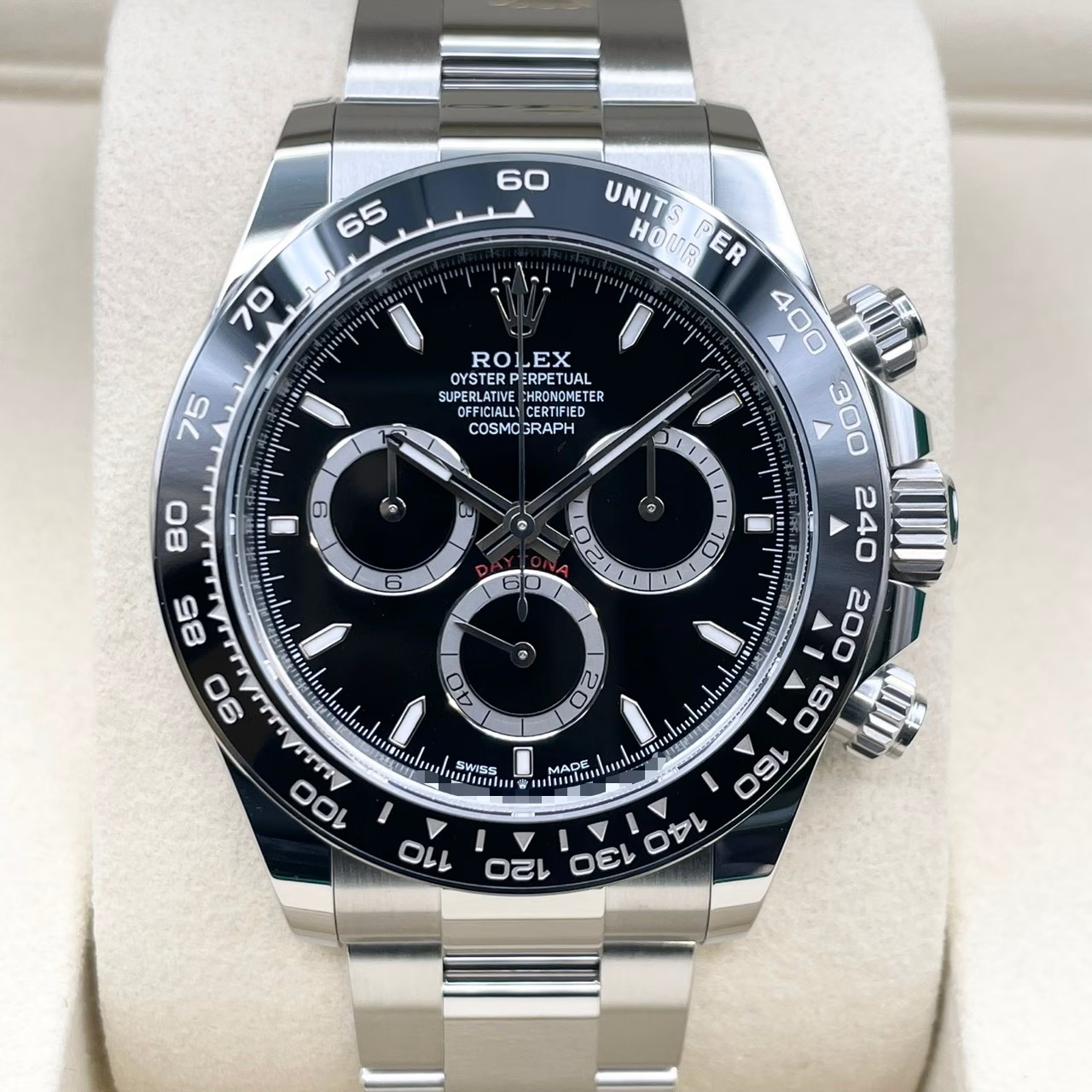 ���ݾڽ�����2026ǯ7��ۥ���å��� �ǥ��ȥ� 126500LN �֥�å� ���ƥ�쥹�������� �����������֥쥹 40mm