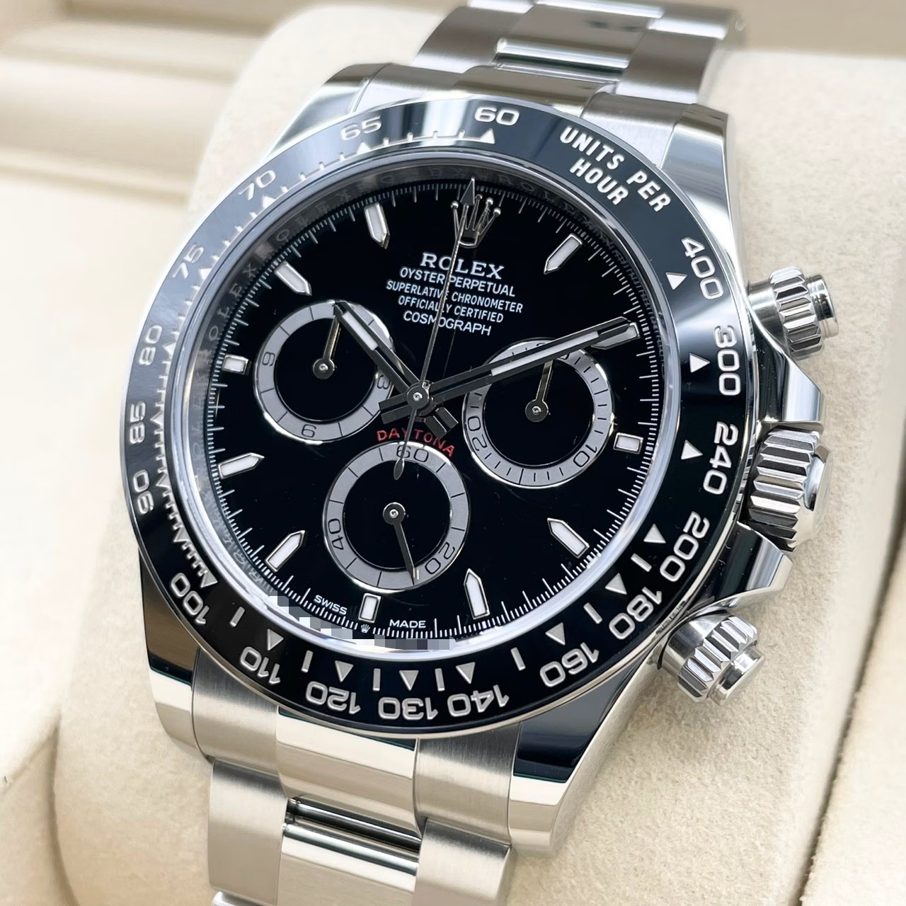���ݾڽ�����2026ǯ7��ۥ���å��� �ǥ��ȥ� 126500LN �֥�å� ���ƥ�쥹�������� �����������֥쥹 40mm