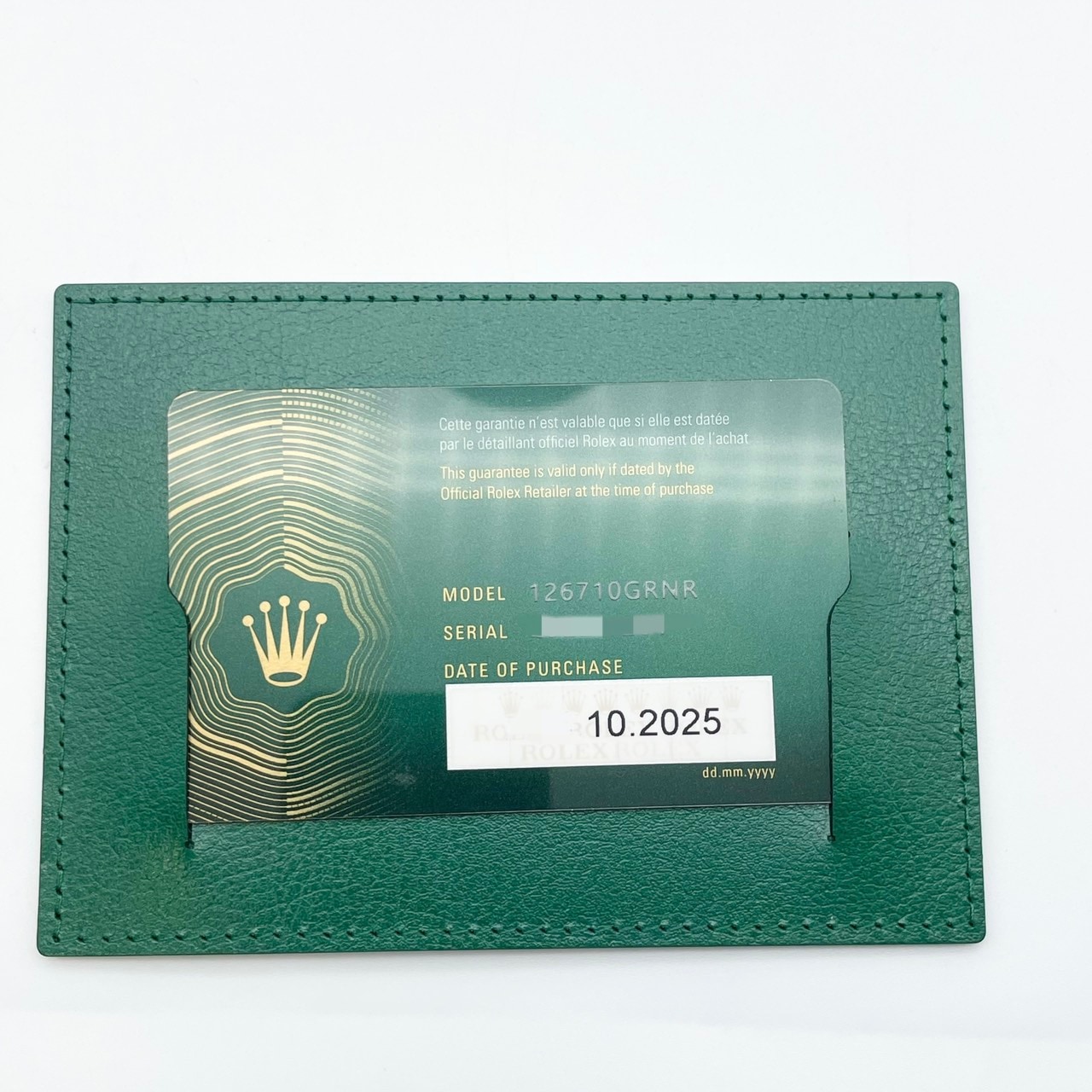 ���ݾڽ�����2025ǯ10��ۥ���å��� GMT�ޥ�����II 126710GRNR �֥�å� ����ӥ꡼�֥쥹��å� 40mm