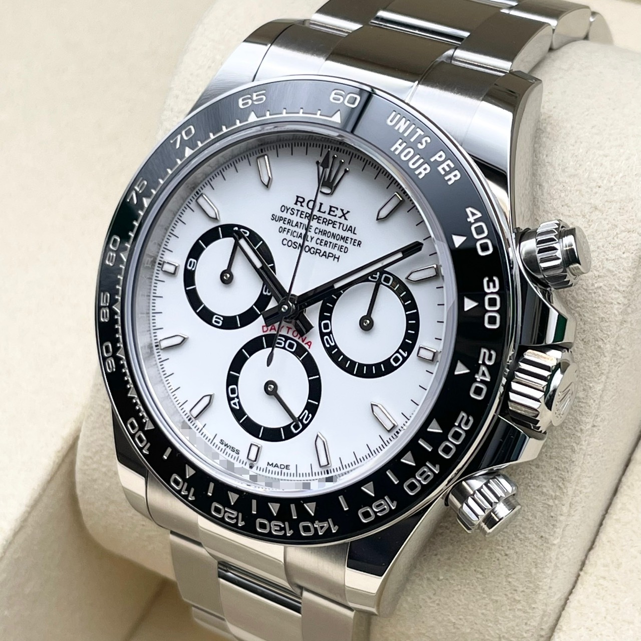 ���ݾڽ�����2026ǯ2��ۥ���å��� �ǥ��ȥ� 126500LN �ۥ磻�� ���ƥ�쥹�������� 40mm