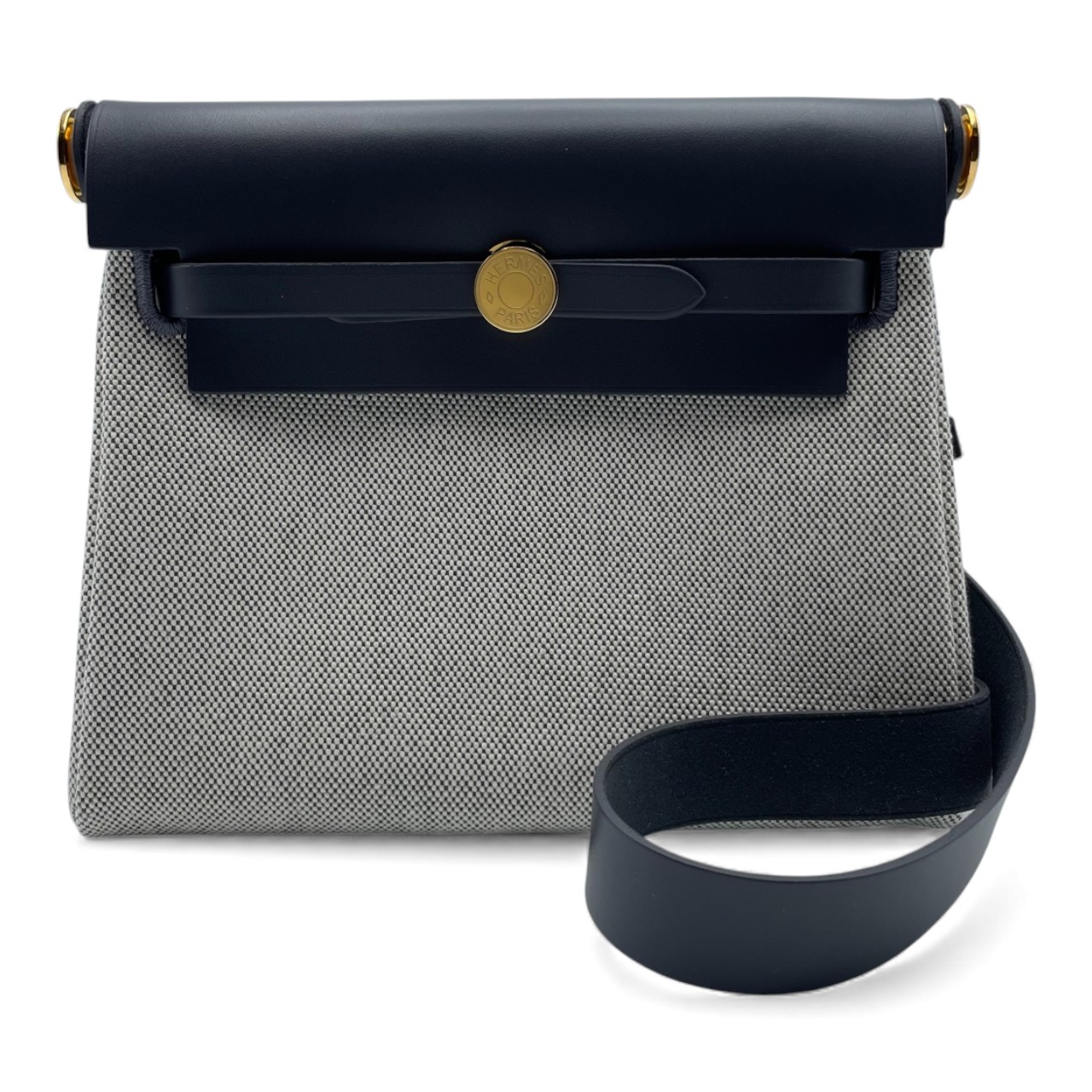 HERMÈS ショルダーバッグ ☆エルメス ショルダーバッグ エールバッグジップ ミニ ブルー