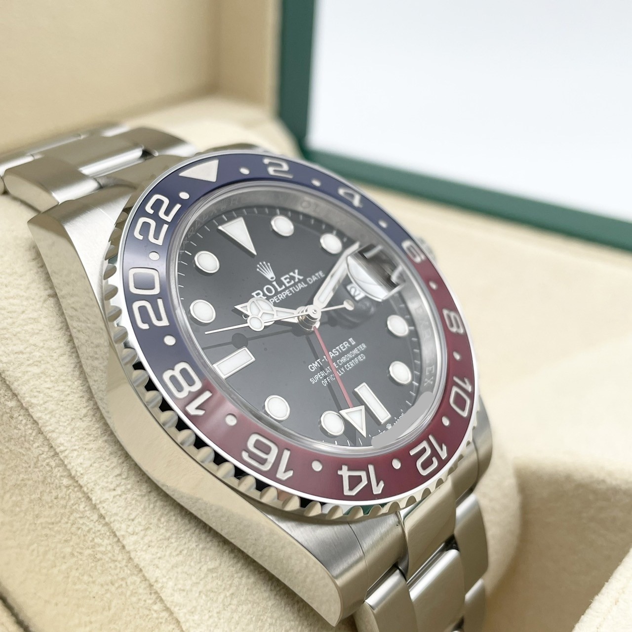 ����å��� GMT�ޥ�����II 126710BLRO �ڥץ� �����������֥쥹��å� �֥�å� 40mm