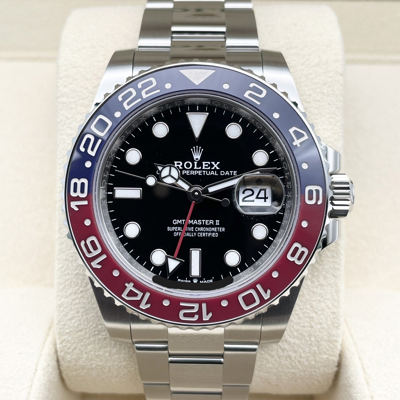 ����å��� GMT�ޥ�����II 126710BLRO �ڥץ� �����������֥쥹��å� �֥�å� 40mm