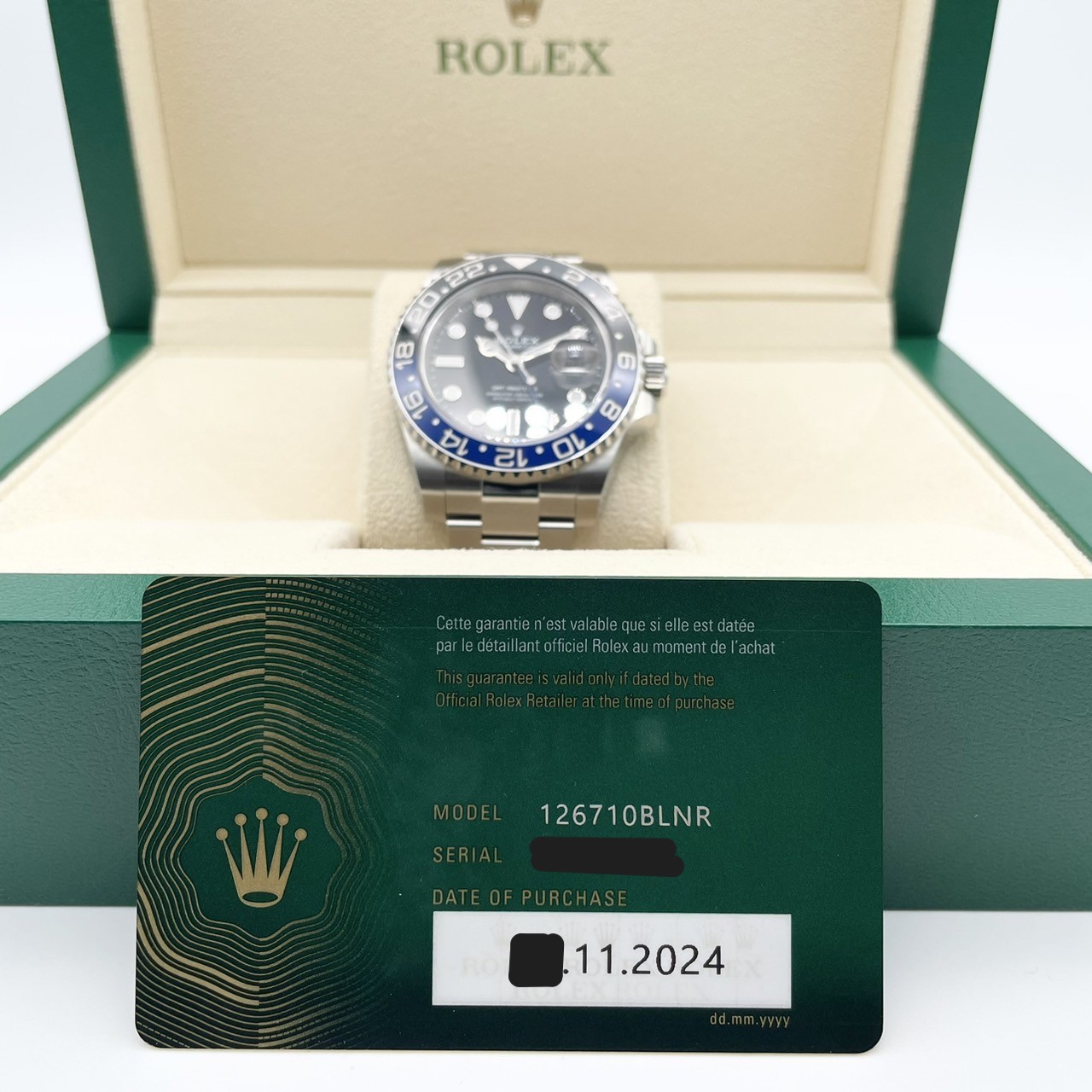 ��11/30(��)�ޤǸ������ò��ۥ���å��� GMT�ޥ�����II 126710BLNR �Хåȥޥ� �����������֥쥹 40mm