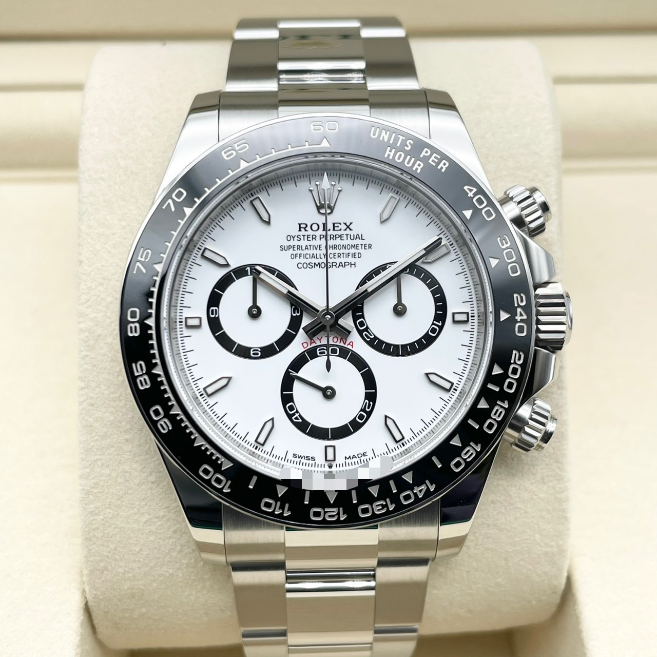 �ڿ�Ȣ��°���ۥ���å��� �ǥ��ȥ� 126500LN �ۥ磻�� ���ƥ�쥹�������� �����������֥쥹 40mm