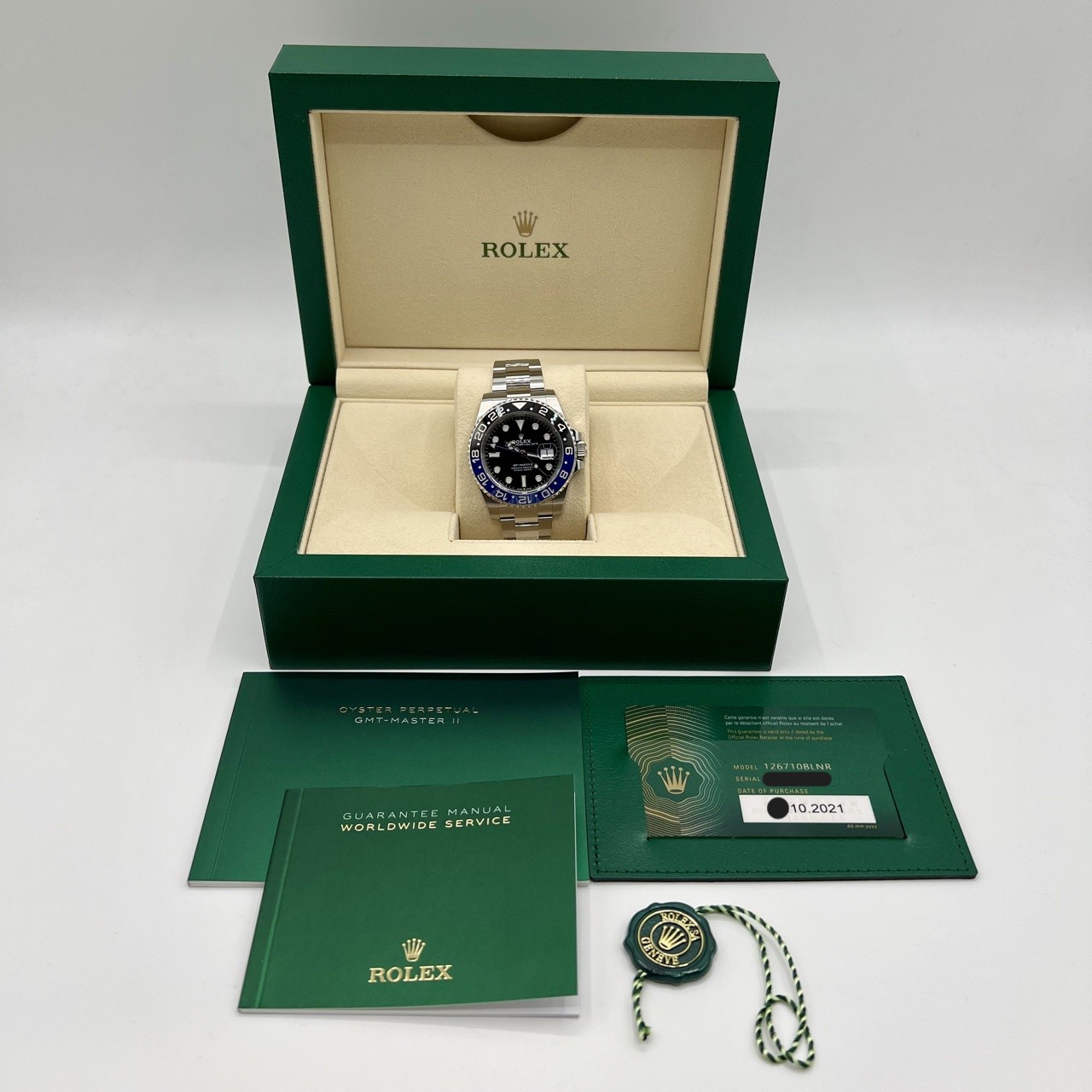 ��10/15�ޤ��ò��ۥ���å��� GMT�ޥ�����II 126710BLNR �����������֥쥹��å� �֥�å� �Хåȥޥ� 40mm