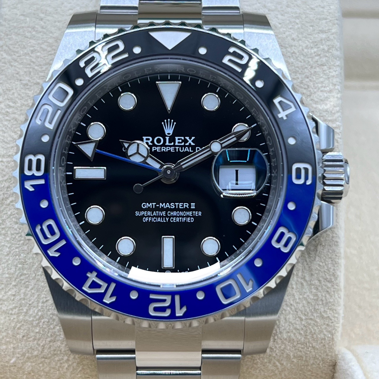 ��10/15�ޤ��ò��ۥ���å��� GMT�ޥ�����II 126710BLNR �����������֥쥹��å� �֥�å� �Хåȥޥ� 40mm