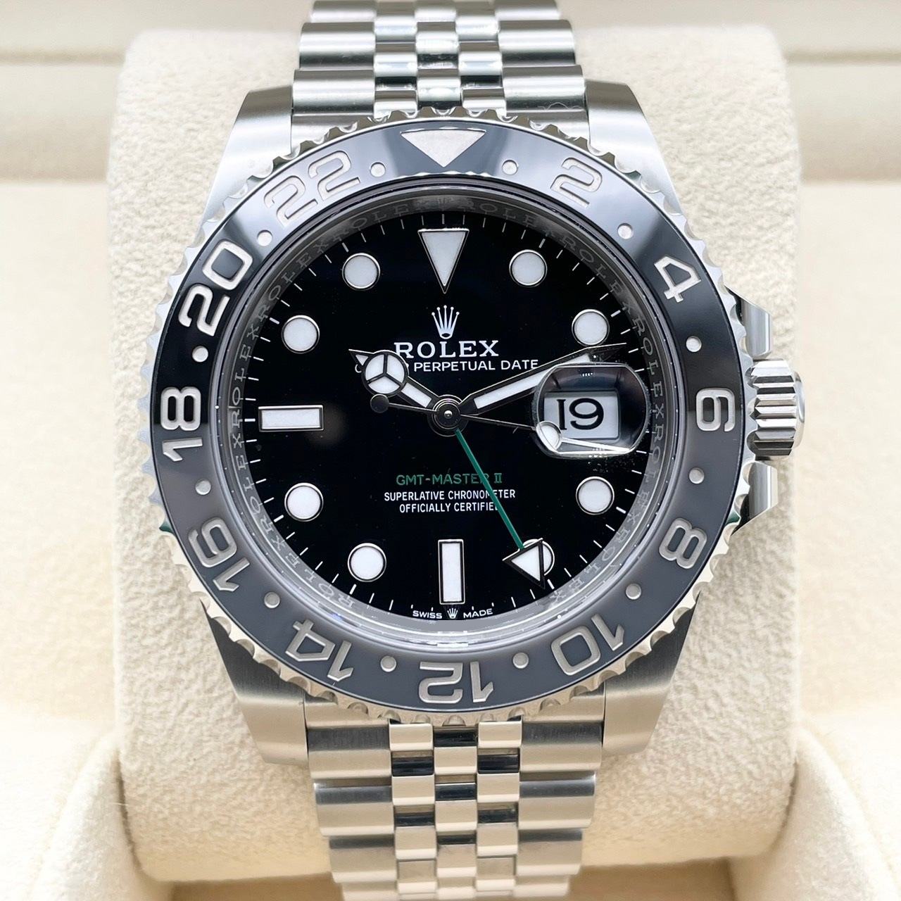 ����å��� GMT�ޥ�����II 126710GRNR �֥�å� ���ƥ�쥹�������� 40mm