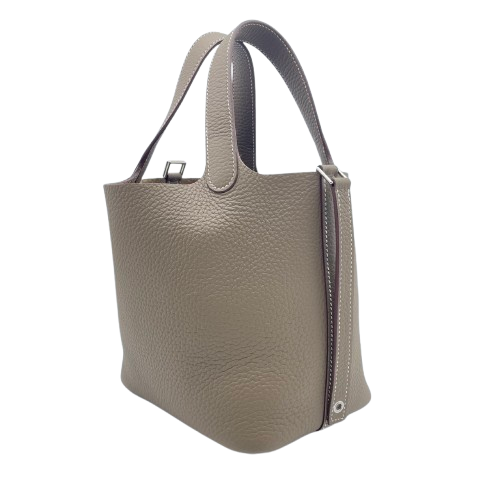 【鍵錠付】 エルメス ピコタンロックPM トリヨンクレマンス エトゥープ □M 鍵錠付】 エルメス ピコタンロックPM トリヨンクレマンス エトゥープ