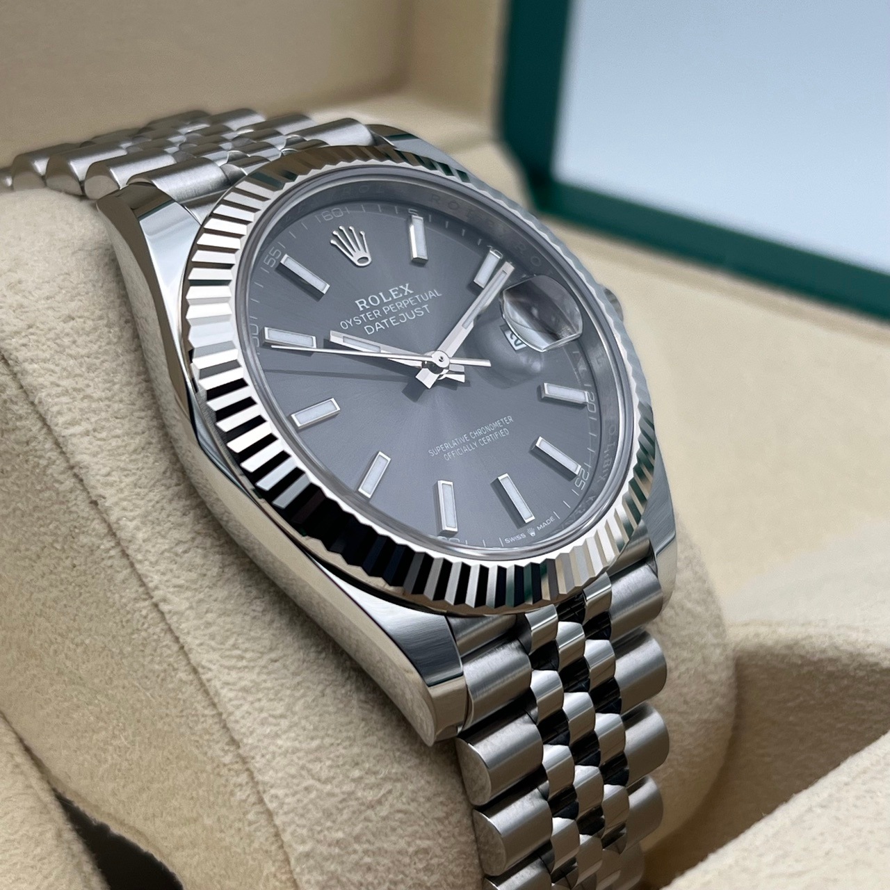 ڥꥹޥ12/25ޤǡۥå ǥȥ㥹 126334 졼 ӥ꡼֥쥹å 41mm