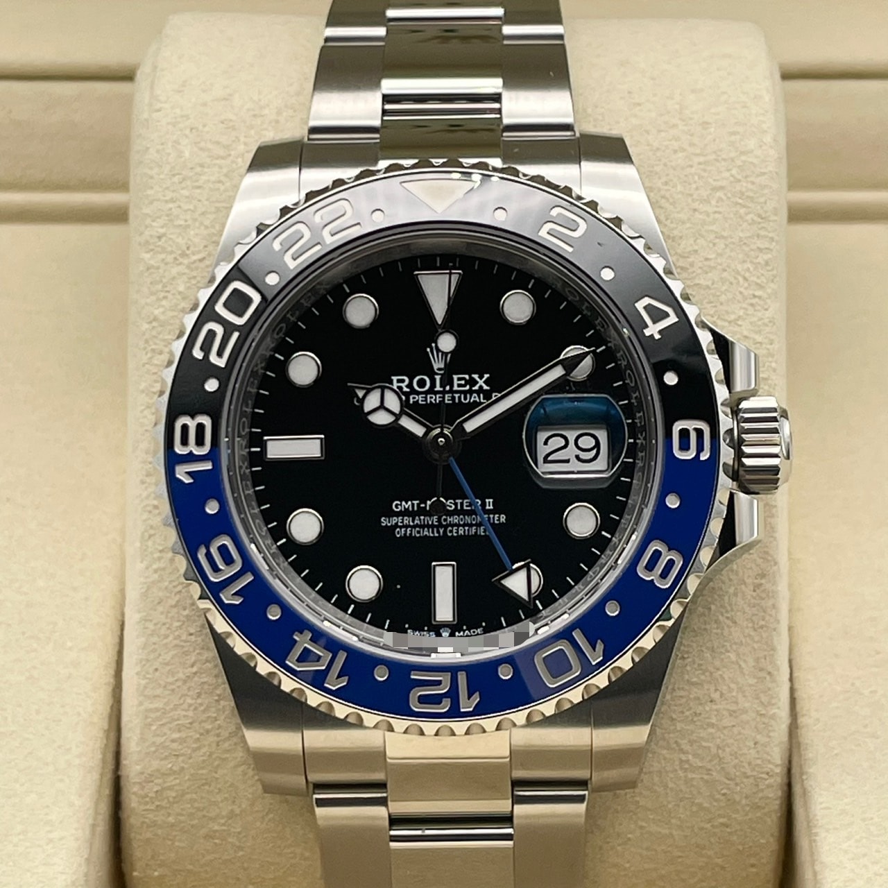 ��25ǯ8���顪�ۥ���å��� GMT�ޥ�����II 126710BLNR �����������֥쥹��å� �֥�å� �Хåȥޥ� 40mm