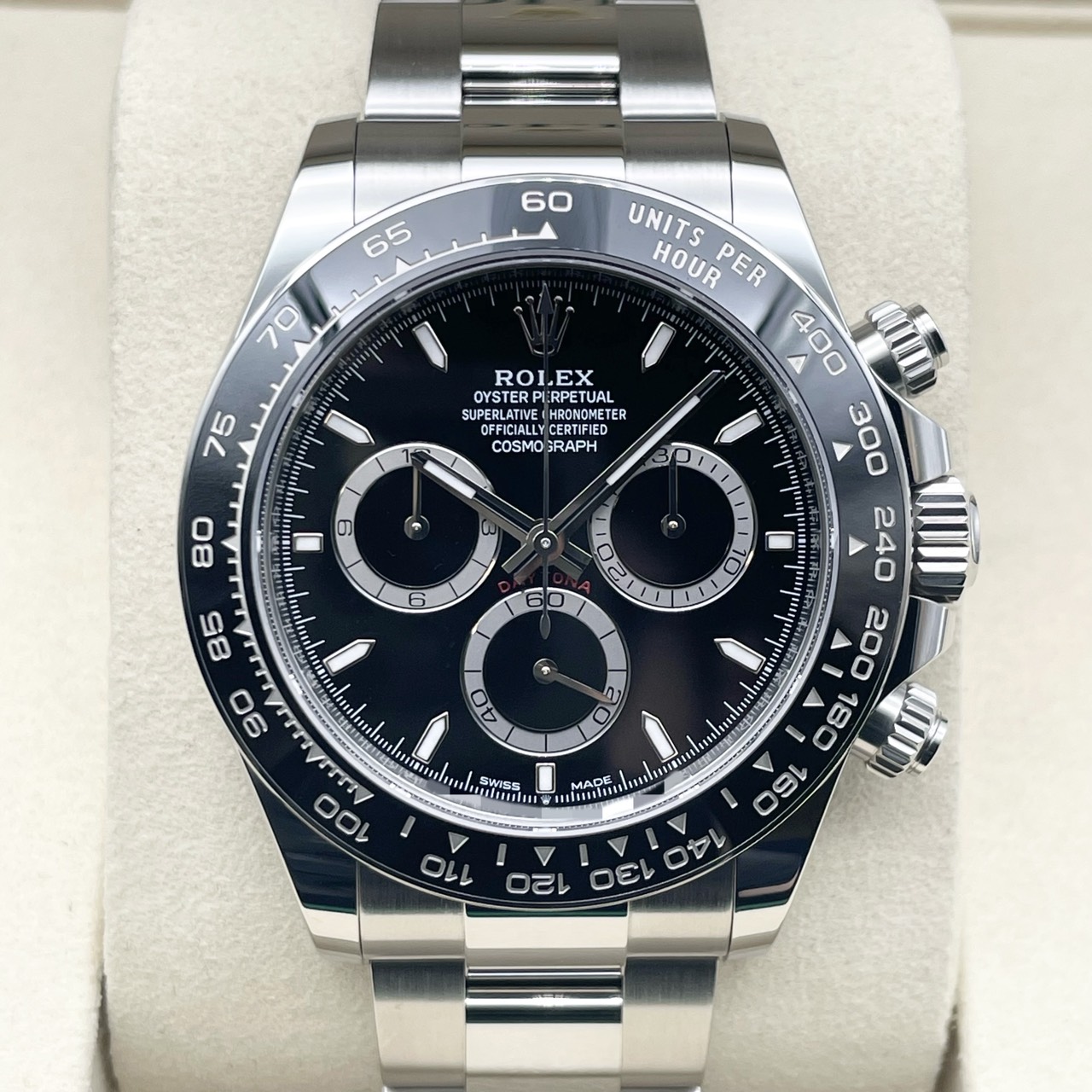 ����å��� �ǥ��ȥ� 126500LN  �֥�å� ���ƥ�쥹�������� �����������֥쥹 40mm