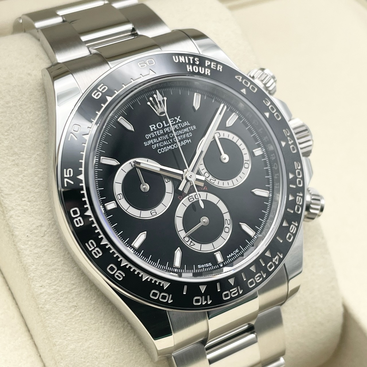 ����å��� �ǥ��ȥ� 126500LN  �֥�å� ���ƥ�쥹�������� �����������֥쥹 40mm