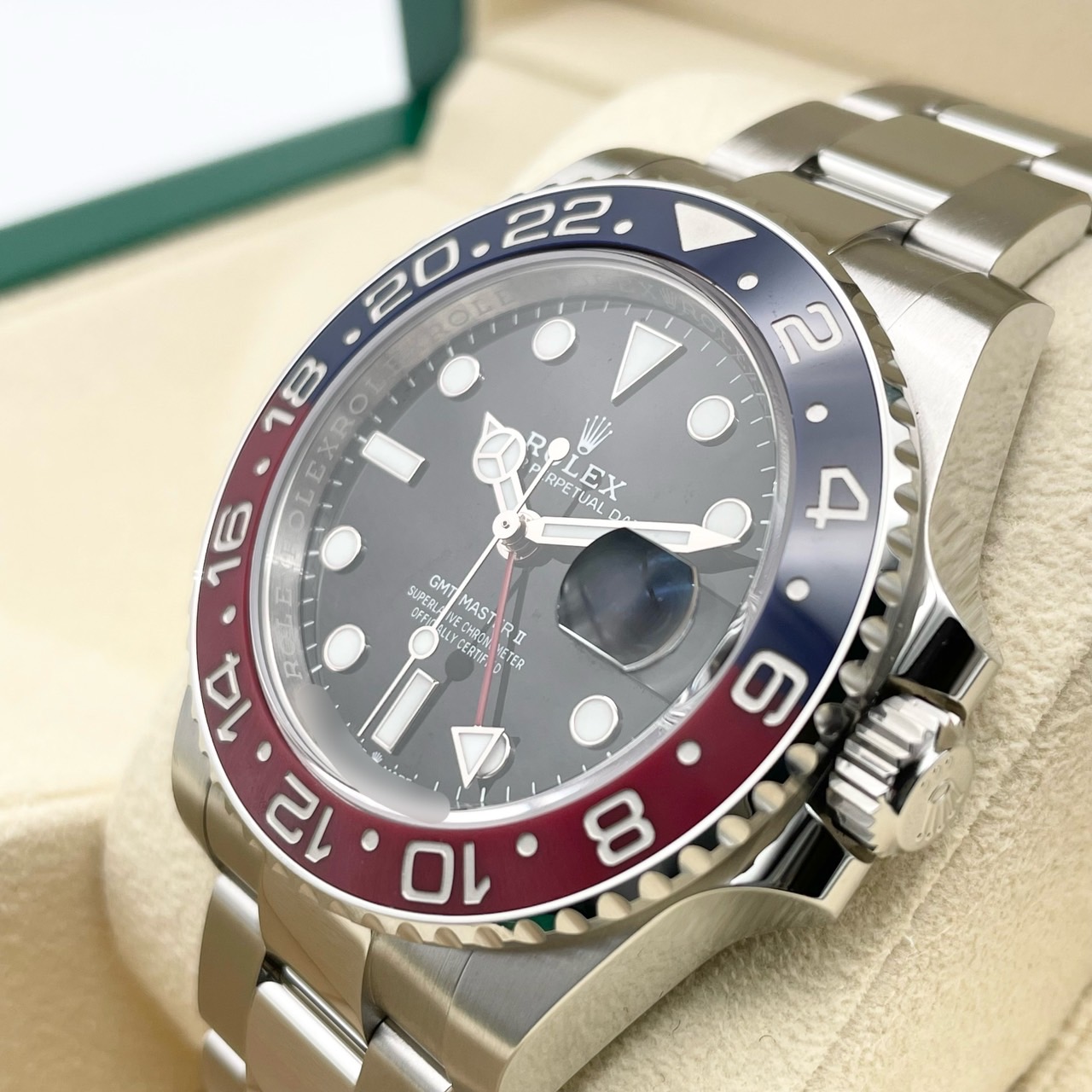 ����å��� GMT�ޥ�����II 126710BLRO �ڥץ� �����������֥쥹��å� �֥�å� 40mm