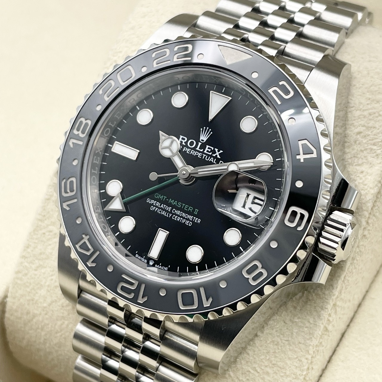 ��11/16�ޤǸ����ò��ۡ�25ǯ7���顪�ۥ���å��� GMT�ޥ�����II 126710GRNR �֥�å� ����ӥ꡼�֥쥹��å� 40mm