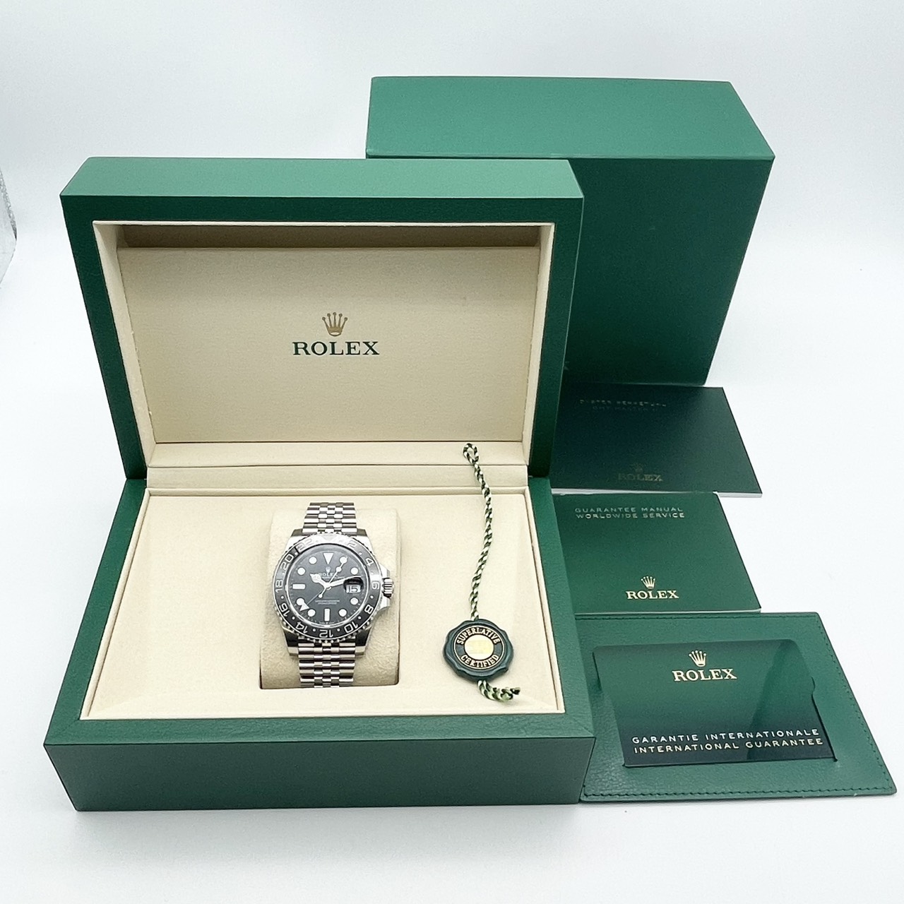 ��11/16�ޤǸ����ò��ۡ�25ǯ7���顪�ۥ���å��� GMT�ޥ�����II 126710GRNR �֥�å� ����ӥ꡼�֥쥹��å� 40mm