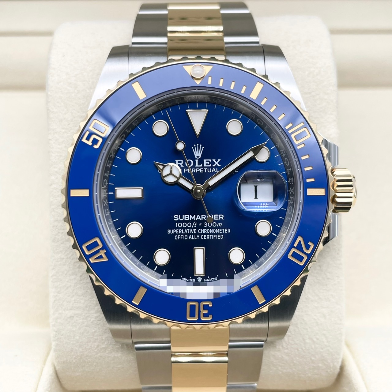 ��2�����ò����ۥ���å��� ���֥ޥ꡼�� �ǥ��� 126613LB �������֥롼 41mm