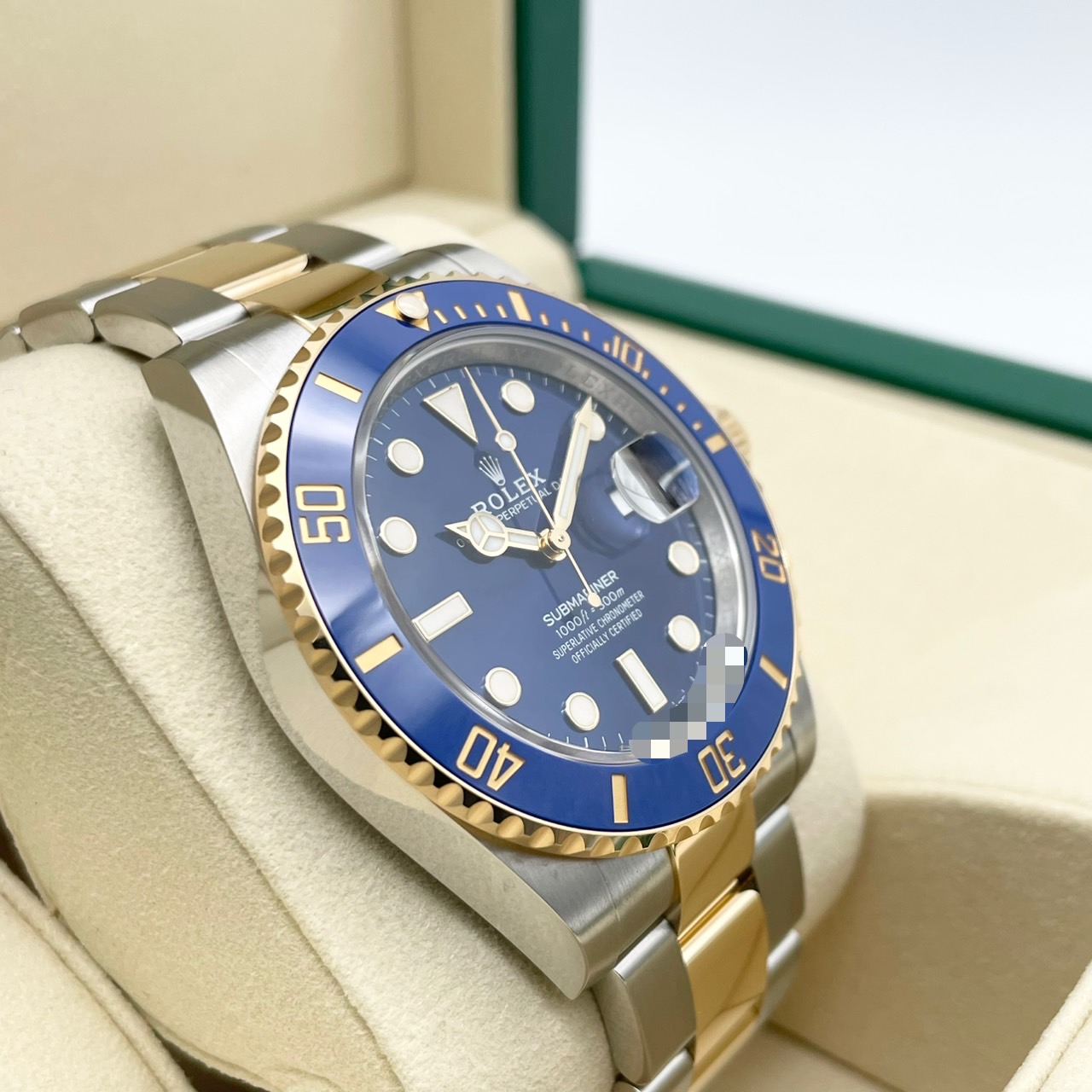 ��2�����ò����ۥ���å��� ���֥ޥ꡼�� �ǥ��� 126613LB �������֥롼 41mm