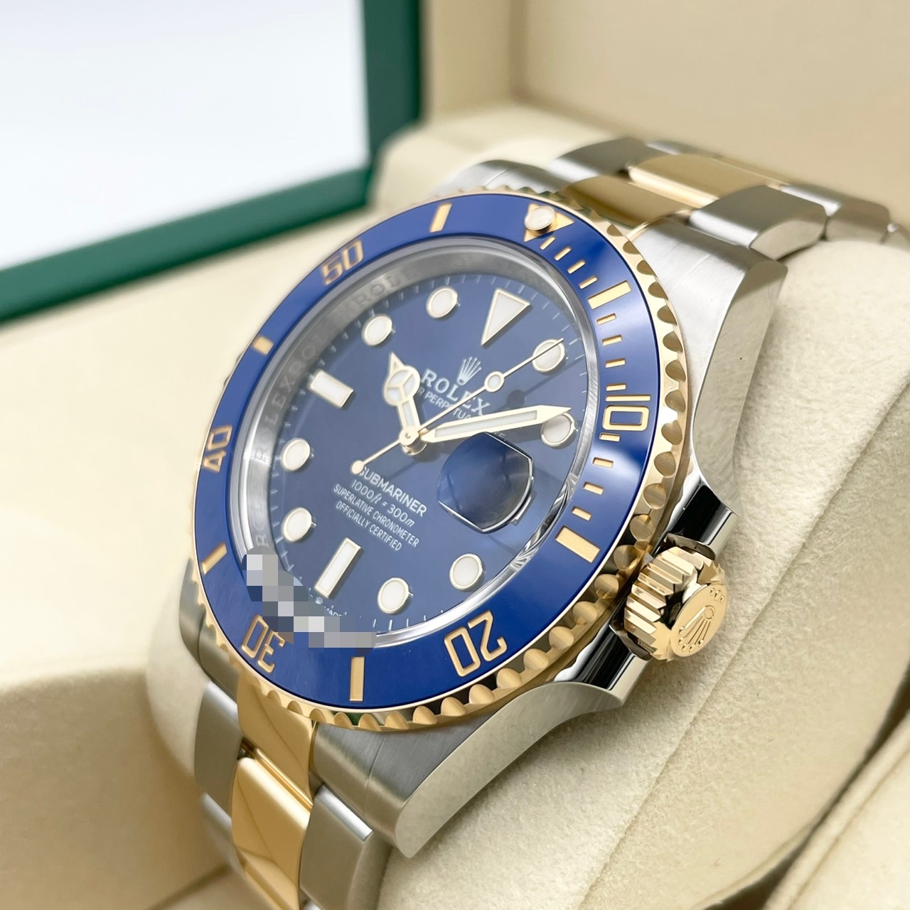 ��2�����ò����ۥ���å��� ���֥ޥ꡼�� �ǥ��� 126613LB �������֥롼 41mm