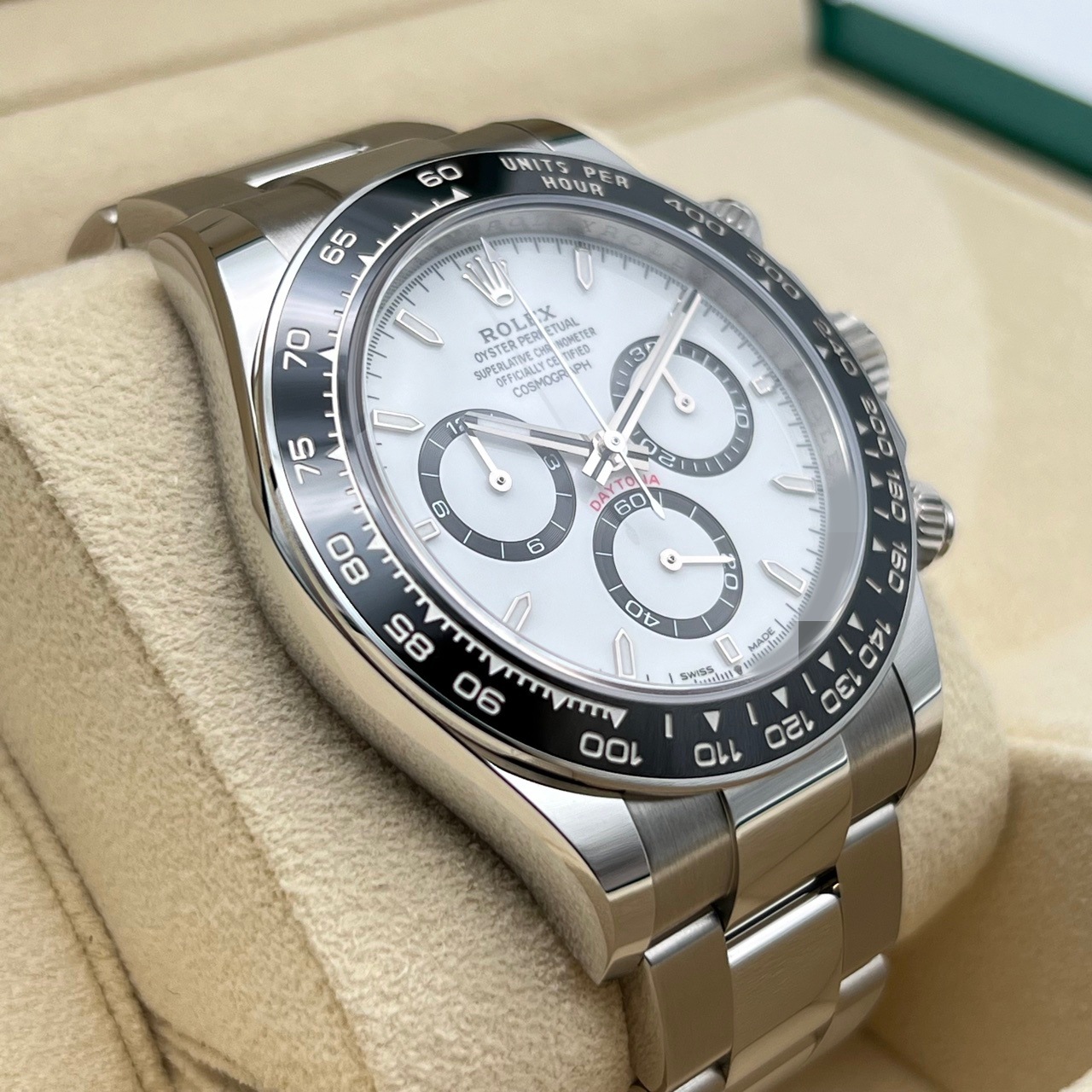 ����å��� �ǥ��ȥ� 126500LN  �ۥ磻�� 40mm ���ƥ�쥹�������� �����������֥쥹