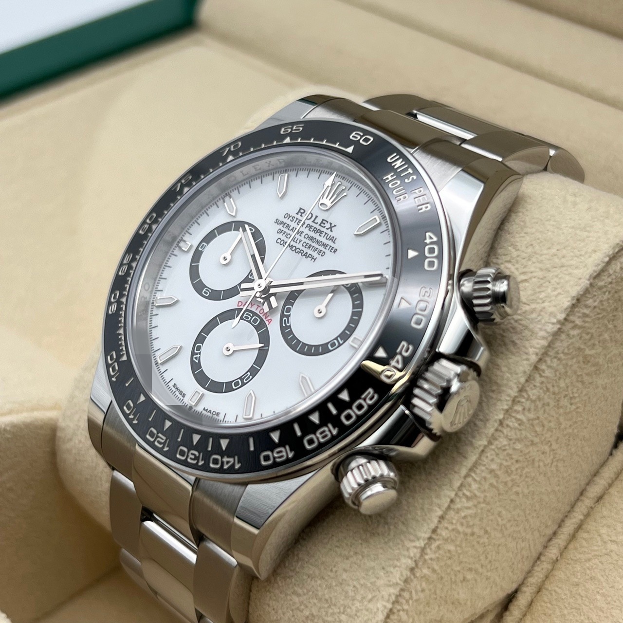 ����å��� �ǥ��ȥ� 126500LN  �ۥ磻�� 40mm ���ƥ�쥹�������� �����������֥쥹