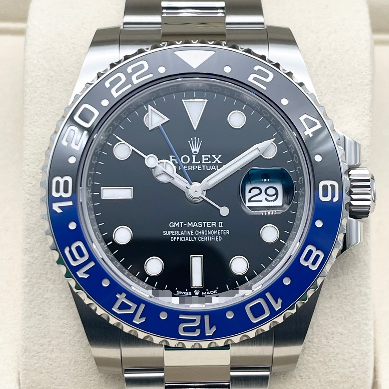 ����å��� GMT�ޥ�����II 126710BLNR �����������֥쥹��å� �֥�å� �Хåȥޥ� 40mm