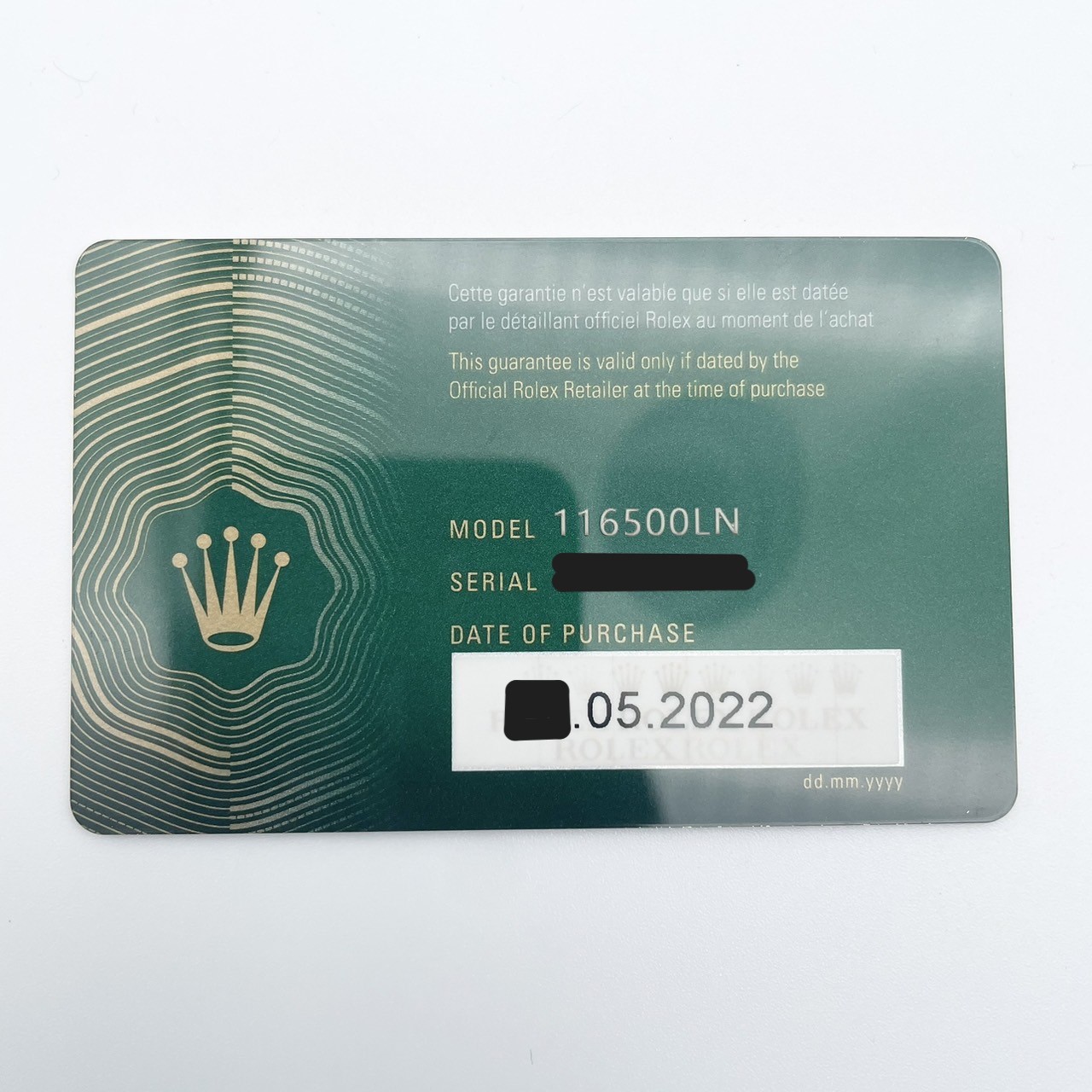 ����å��� �ǥ��ȥ� 116500LN �����������֥쥹��å� �ۥ磻�� 40mm