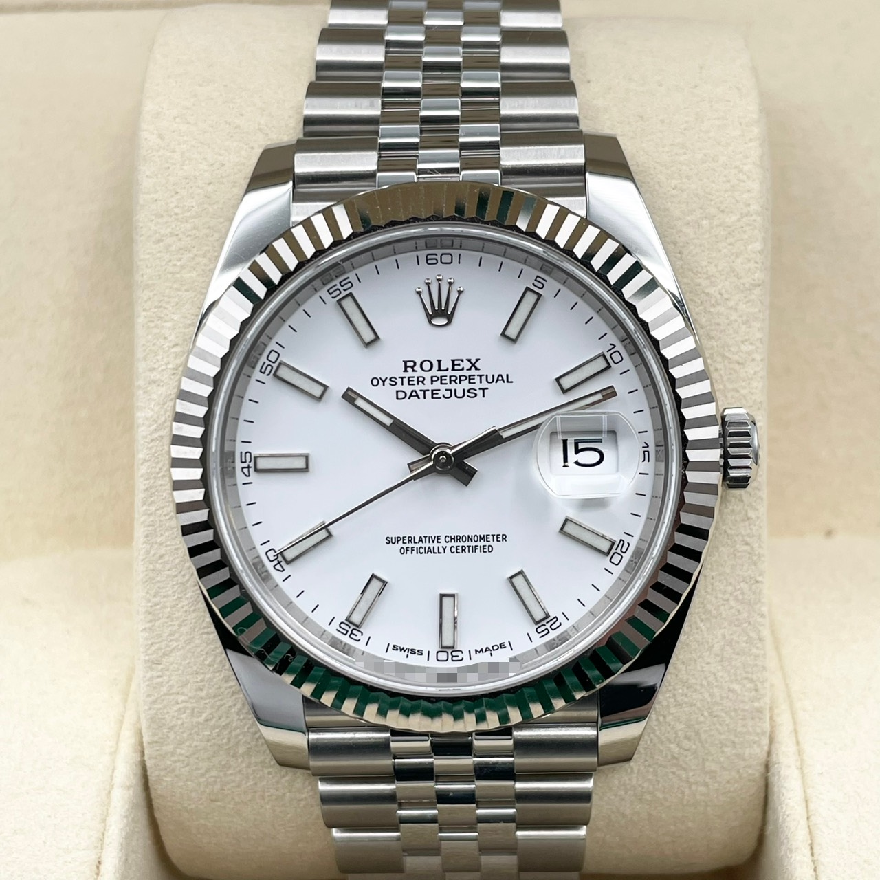����å��� �ǥ��ȥ��㥹�� 126334 �ۥ磻�� ����ӥ꡼�֥쥹��å� 41mm
