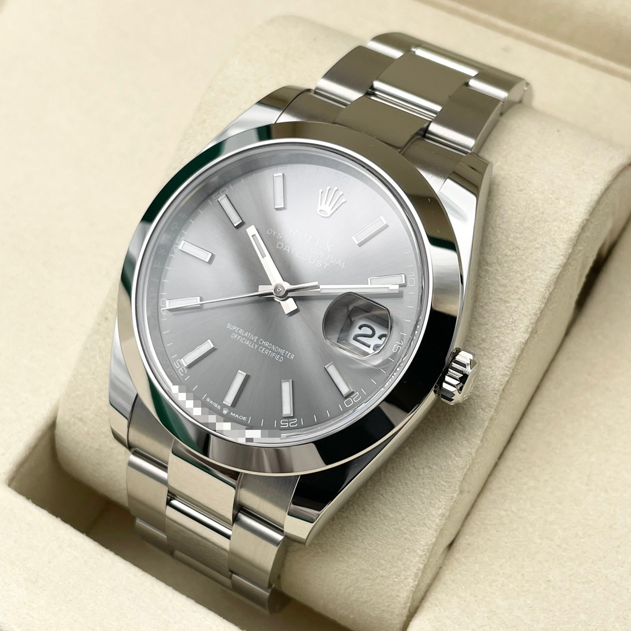 ��2026ǯ8���ݾڽ񡪡ۥ���å��� �ǥ��ȥ��㥹�� 126300 �����������֥쥹��å� ���졼�� 41mm