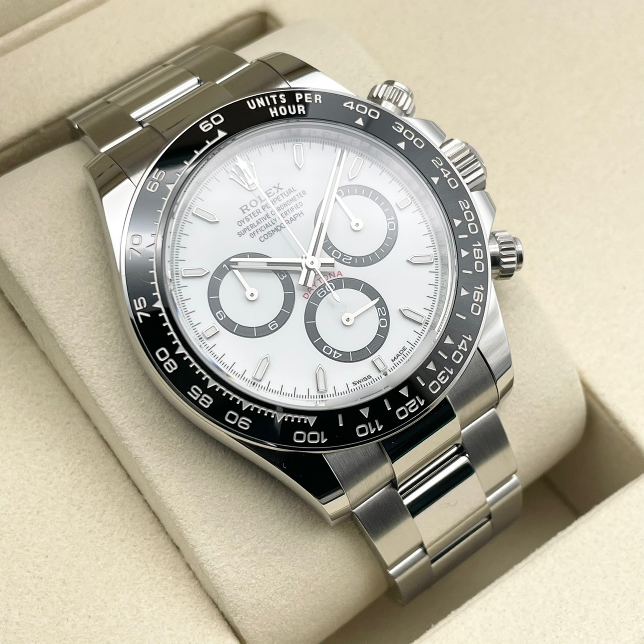 ��2025ǯ12���ݾڽ񡪡ۥ���å��� �ǥ��ȥ� 126500LN �ۥ磻�� ���ƥ�쥹�������� 40mm