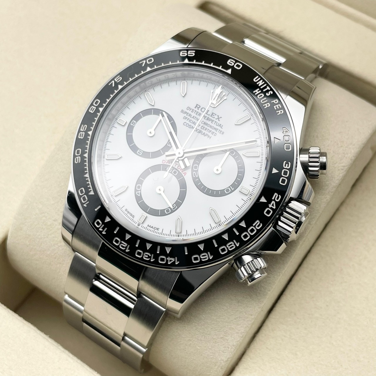 ��2025ǯ12���ݾڽ񡪡ۥ���å��� �ǥ��ȥ� 126500LN �ۥ磻�� ���ƥ�쥹�������� 40mm