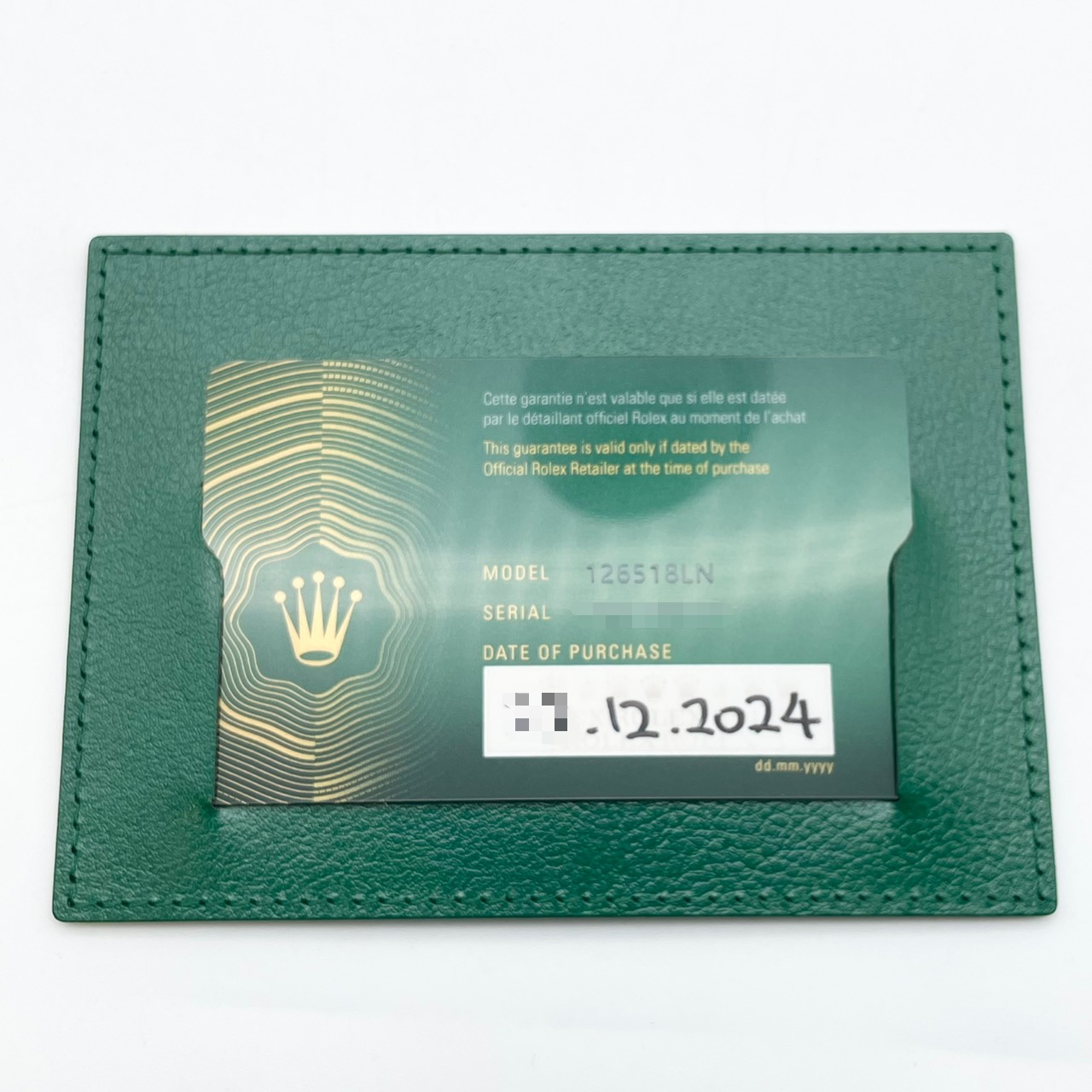 ����å��� �ǥ��ȥ� 126518LN ��������������� �ۥ磻�� 40mm