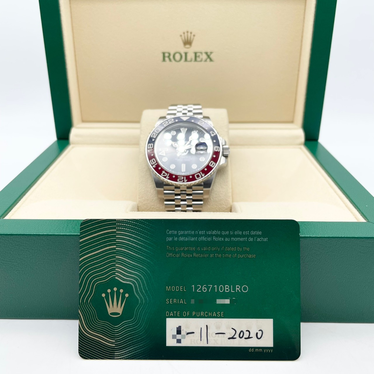 ��GW���̸����ò��ۡ����֥�ǥ�ۥ���å��� GMT�ޥ�����II 126710BLRO �ڥץ� ����ӥ꡼�֥쥹��å� �֥�å� 40mm