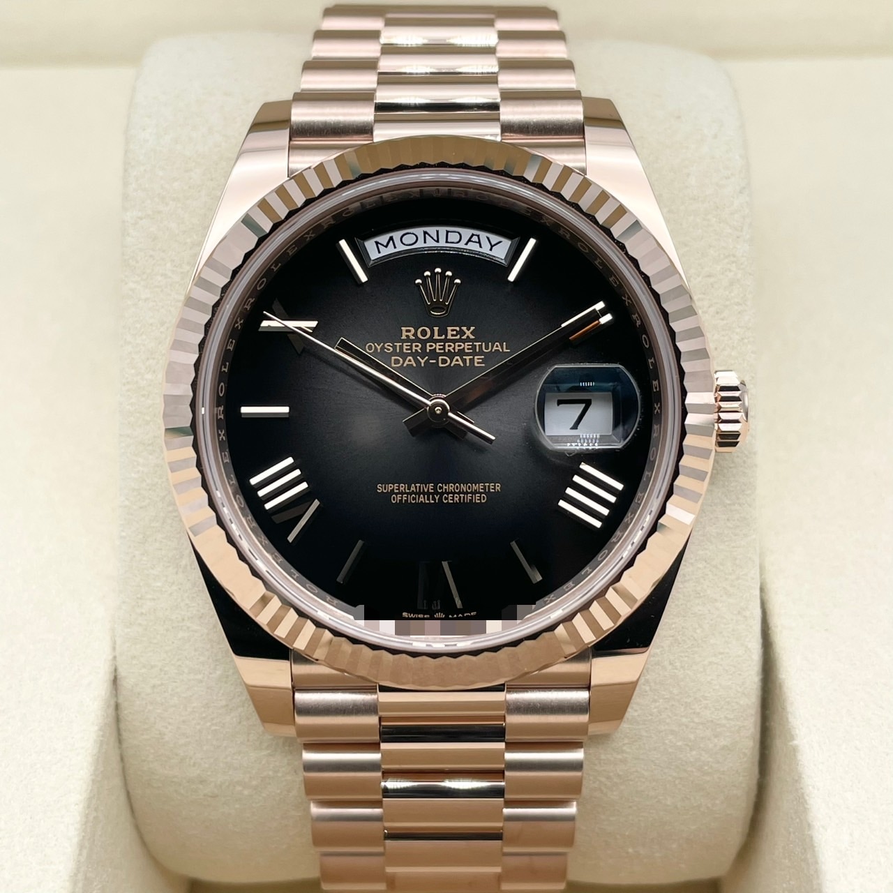 25年8月ギャラ！】ロレックス デイデイト 228235 スレートオンブレ