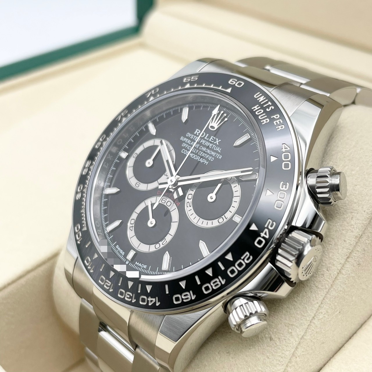 ��25ǯ8���顪�ۥ���å��� �ǥ��ȥ� 126500LN  �֥�å� ���ƥ�쥹�������� �����������֥쥹 40mm