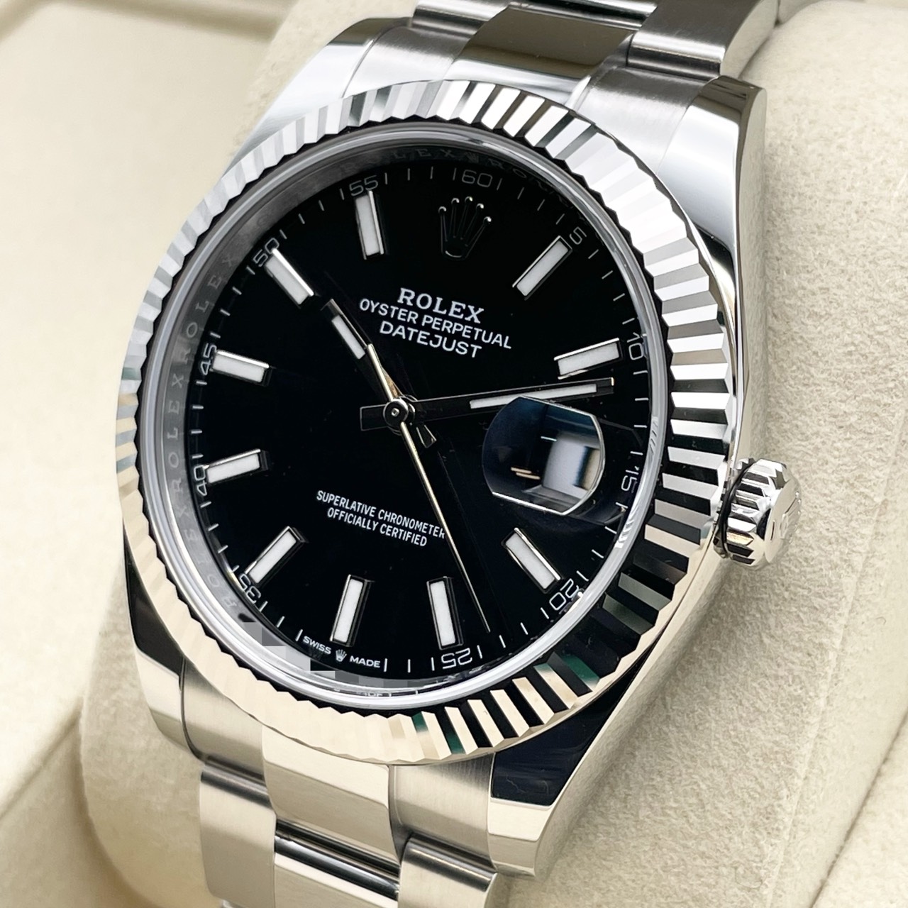 ���ݾڽ�����2026ǯ1��ۥ���å��� �ǥ��ȥ��㥹�� 126334 �֥�å� �����������֥쥹��å� 41mm