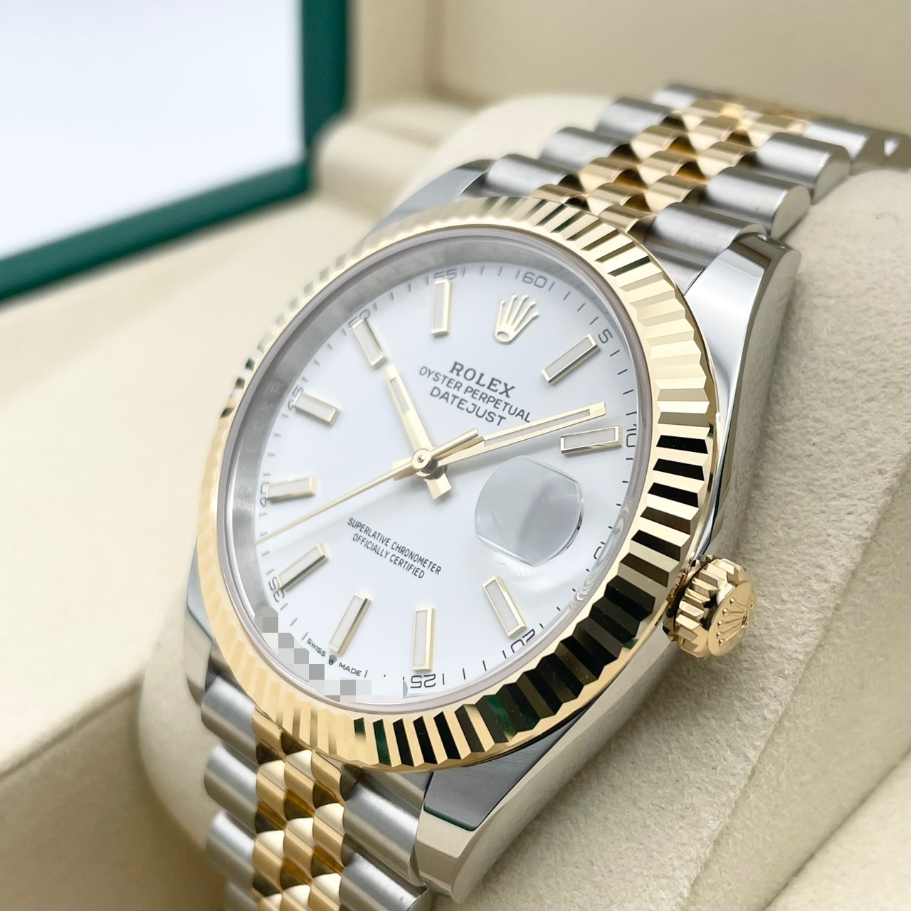 ����å��� �ǥ��ȥ��㥹�� 126333 �ۥ磻�� ����ӥ꡼�֥쥹 41mm