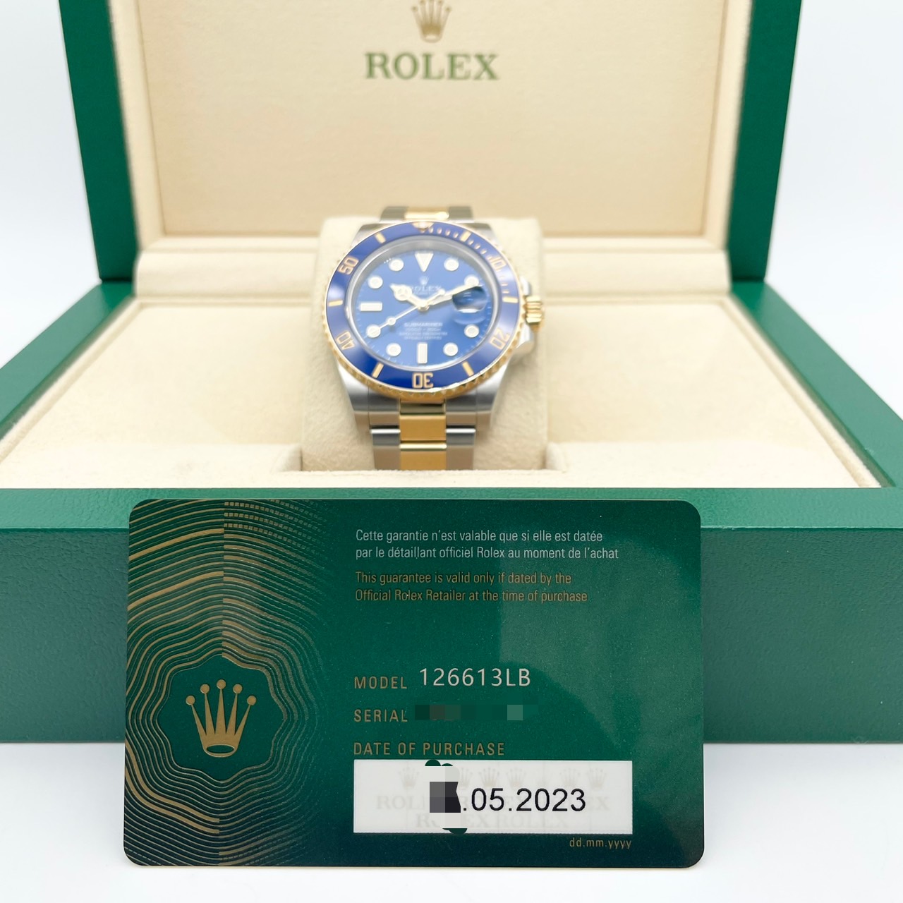 ��ǯ�����紶�պס��ۡ�2023ǯ������顪�ۥ���å��� ���֥ޥ꡼�� �ǥ��� 126613LB �������֥롼 41mm