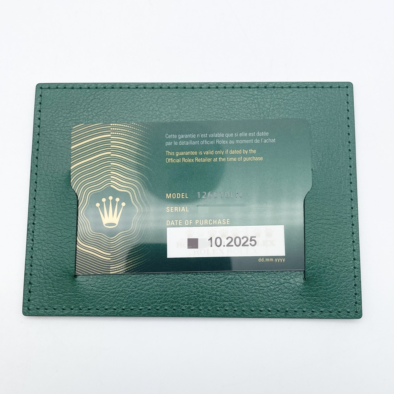 ���ݾڽ�����2025ǯ10��� ����å��� ���֥ޥ꡼�ʡ��ǥ��� 126610LN �֥�å� 41mm