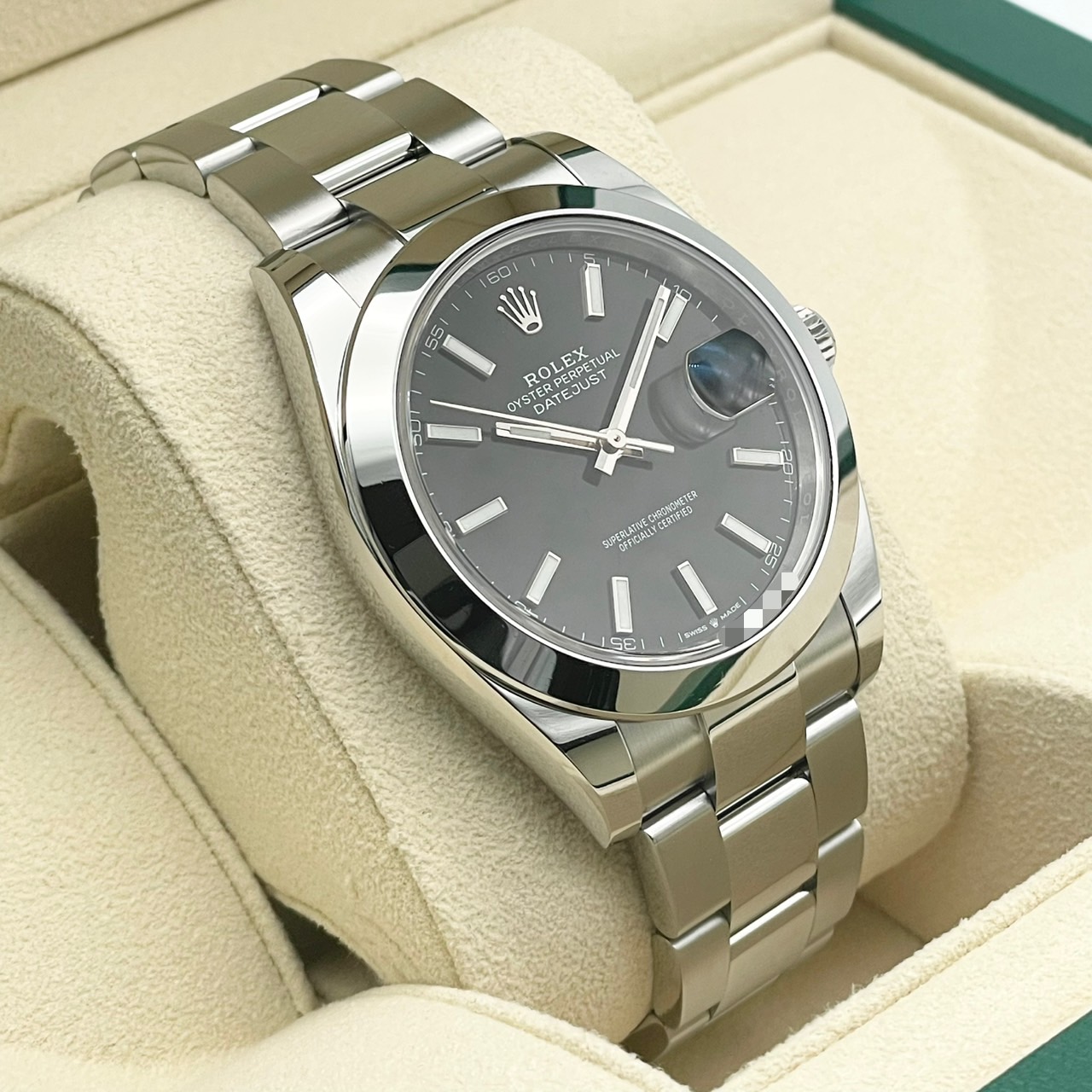 ����å��� �ǥ��ȥ��㥹�� 126300 �֥�å� �����������֥쥹 41mm