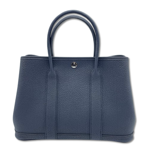 エルメス GARDEN PARTY ハンドバッグ ブルー 牛革 エルメス(Hermes) ガーデンパーティ(Garden Party) バッグ