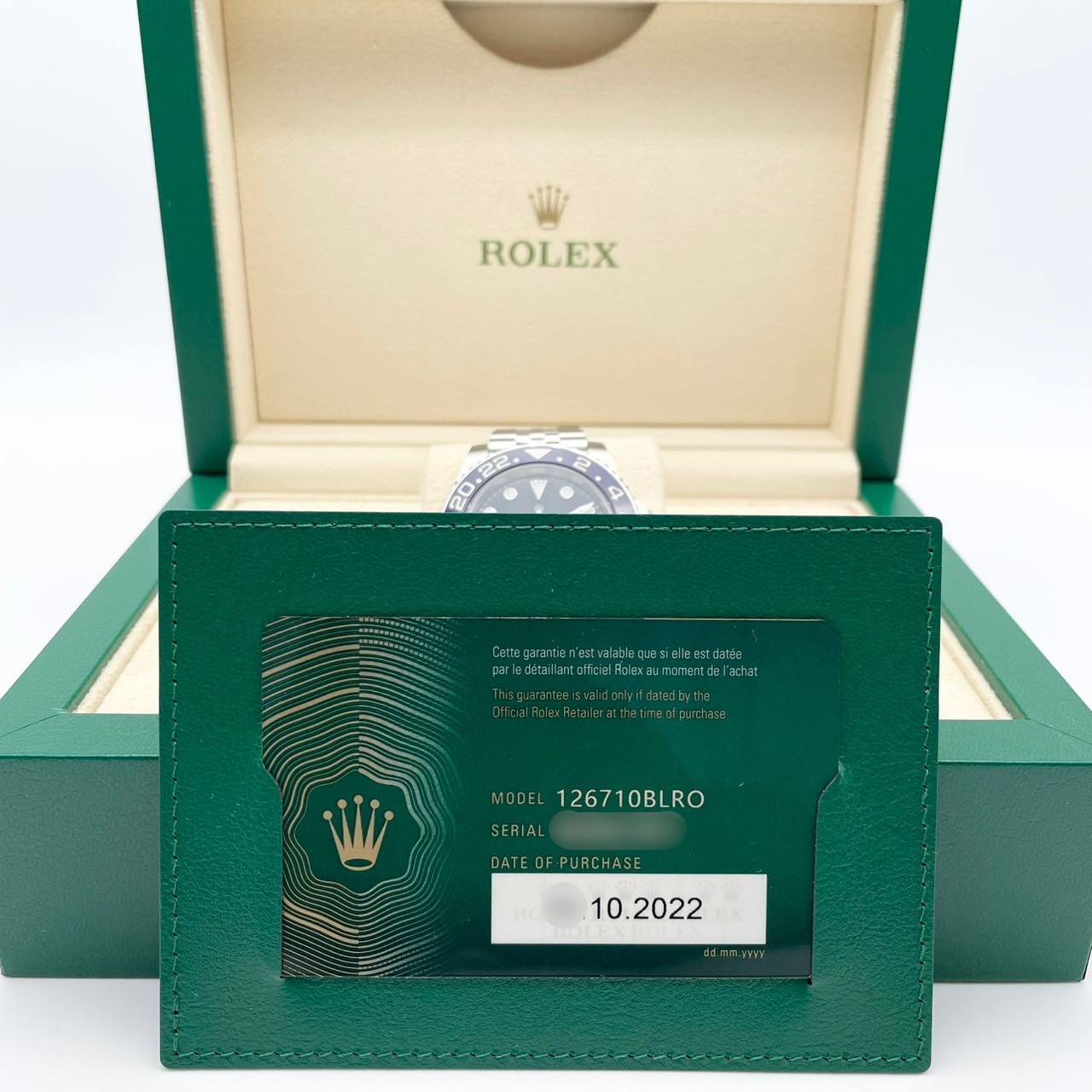 ����å��� GMT�ޥ�����II 126710BLRO �ڥץ� ����ӥ꡼�֥쥹��å� �֥�å� 40mm