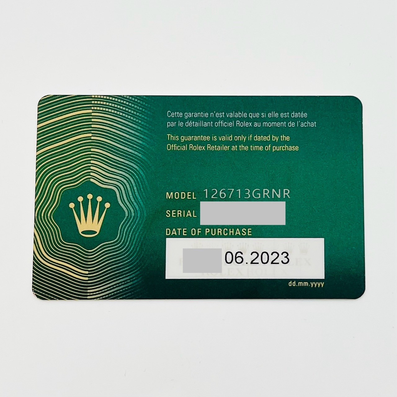 ��2023ǯ����ۥ���å��� GMT�ޥ�����II 126713GRNR 40mm