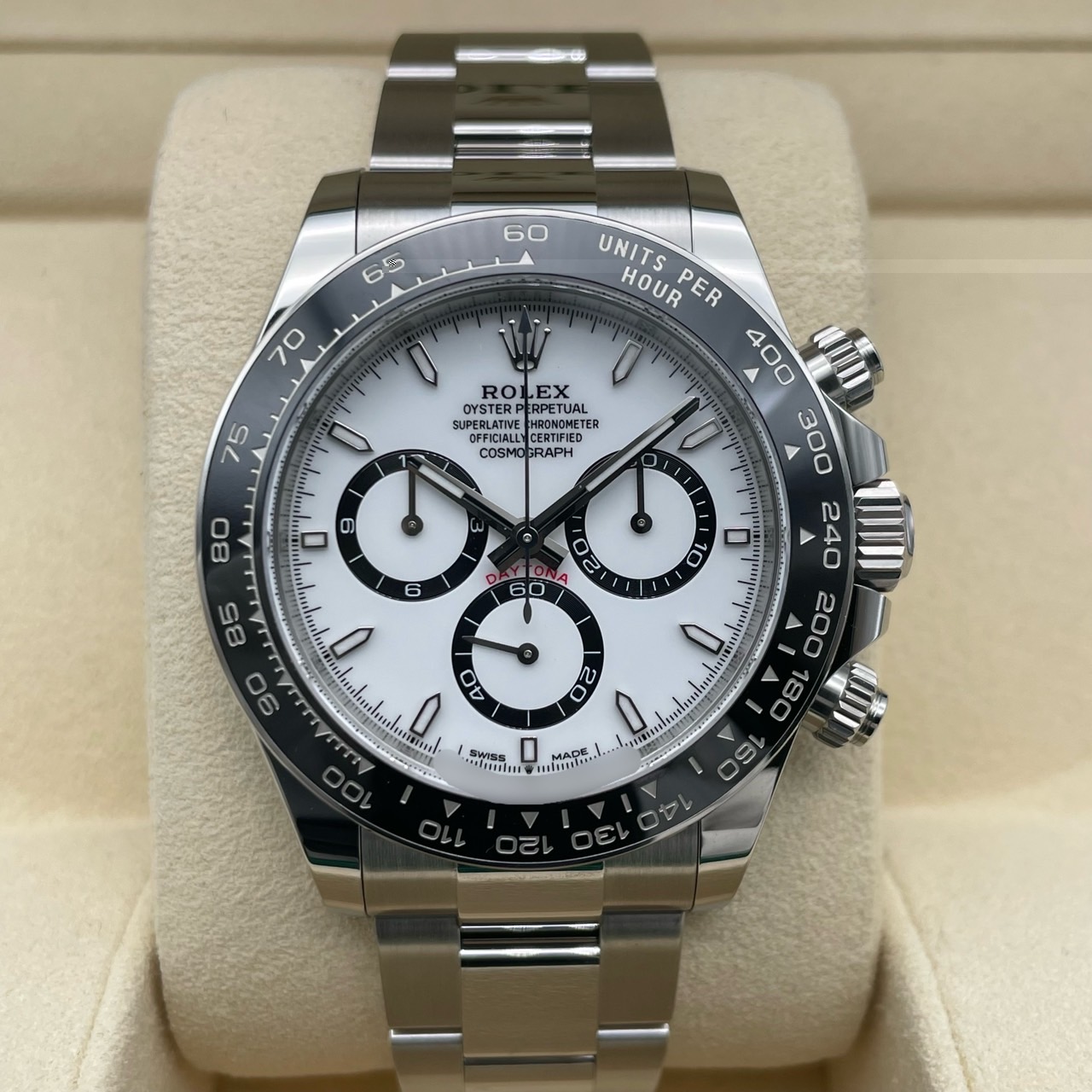 ����å��� �ǥ��ȥ� 126500LN  �ۥ磻�� ���ƥ�쥹�������� �����������֥쥹 40mm