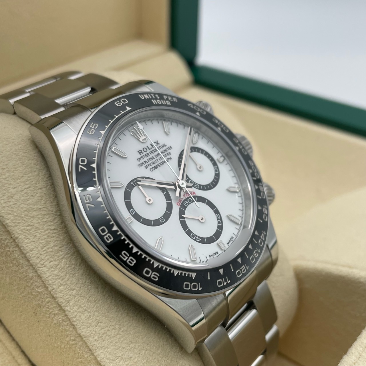 ����å��� �ǥ��ȥ� 126500LN  �ۥ磻�� ���ƥ�쥹�������� �����������֥쥹 40mm