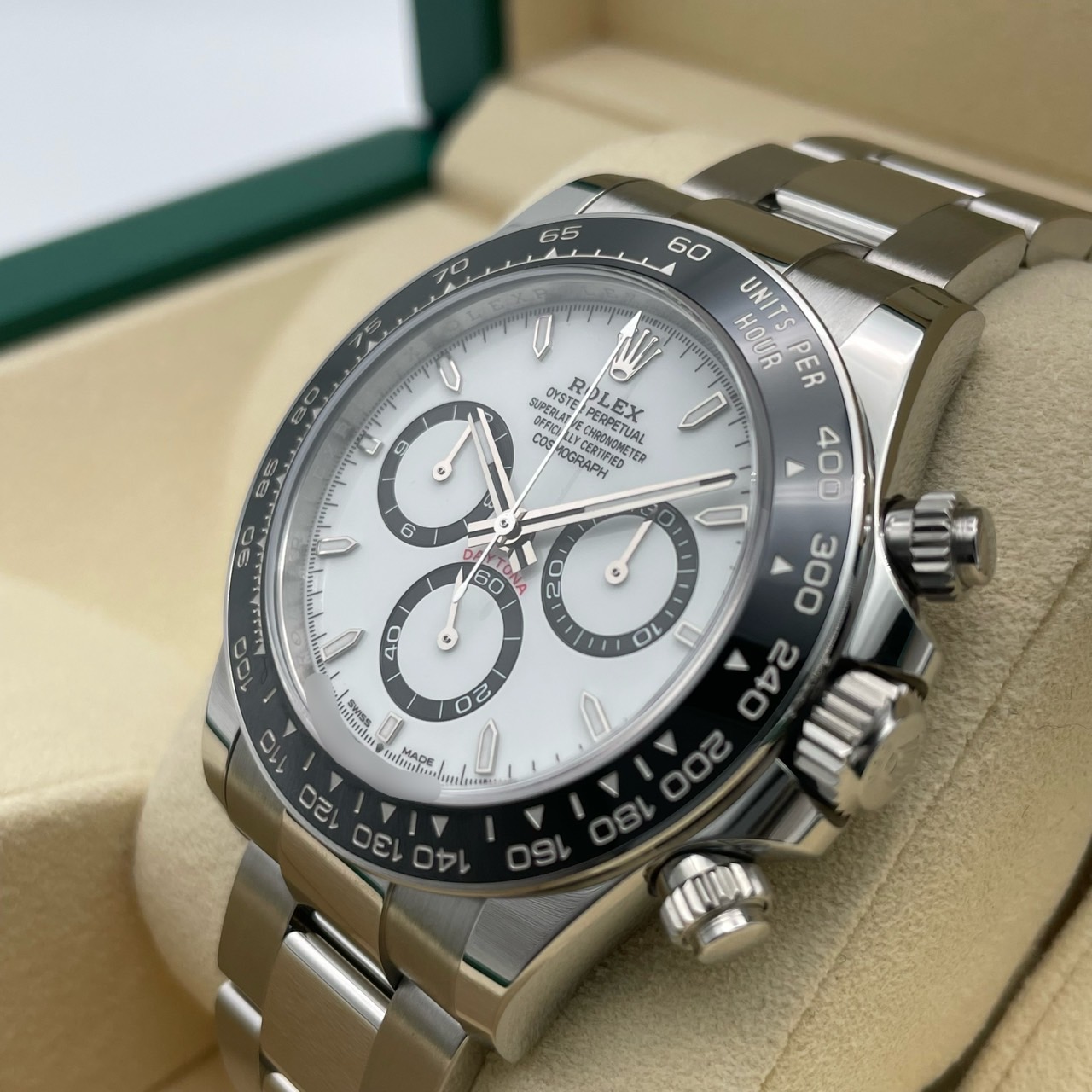 ����å��� �ǥ��ȥ� 126500LN  �ۥ磻�� ���ƥ�쥹�������� �����������֥쥹 40mm