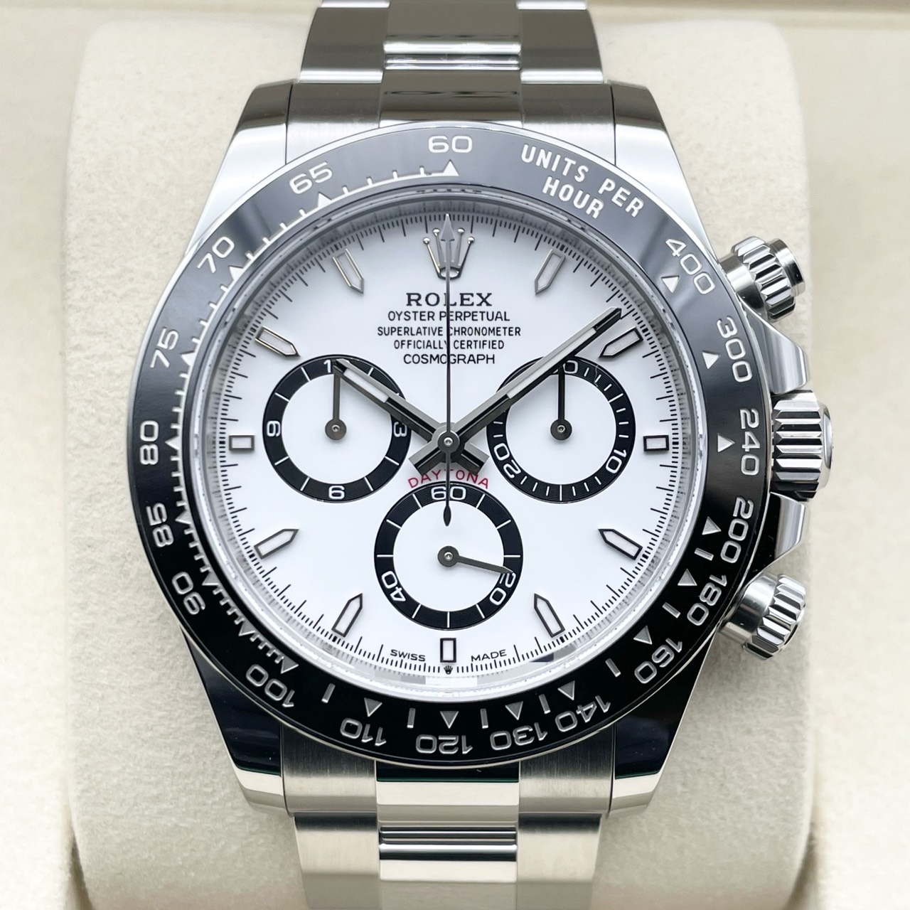 ��2025ǯ12���ݾڽ񡪡ۥ���å��� �ǥ��ȥ� 126500LN �ۥ磻�� ���ƥ�쥹�������� 40mm