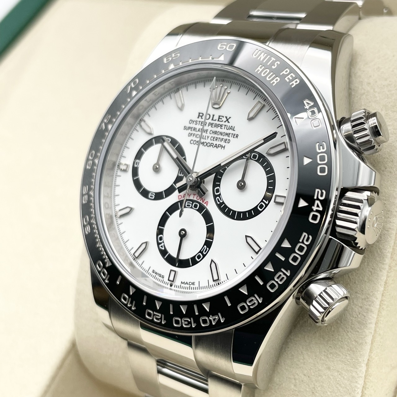 ��2025ǯ12���ݾڽ񡪡ۥ���å��� �ǥ��ȥ� 126500LN �ۥ磻�� ���ƥ�쥹�������� 40mm