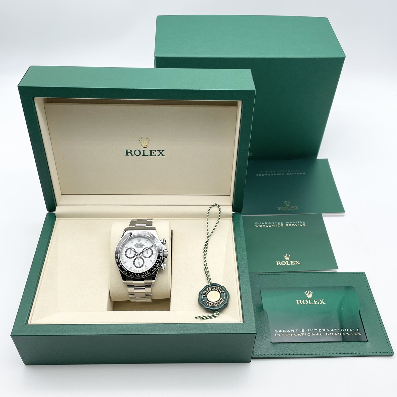 ��2025ǯ12���ݾڽ񡪡ۥ���å��� �ǥ��ȥ� 126500LN �ۥ磻�� ���ƥ�쥹�������� 40mm