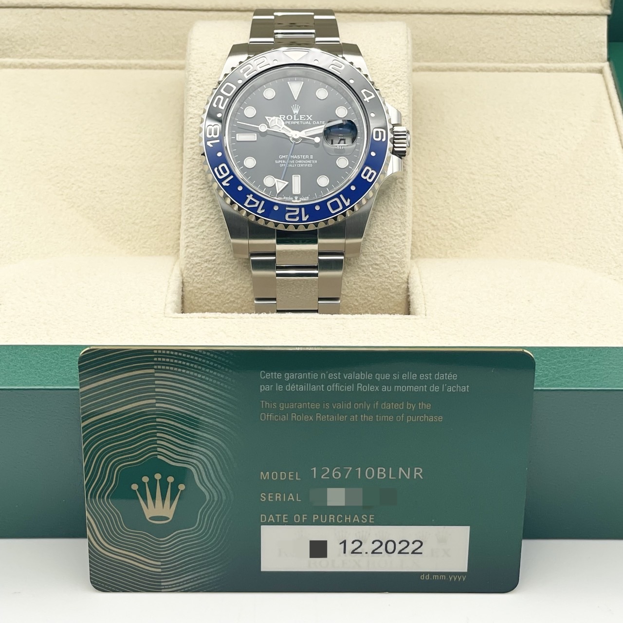 �ڿ��Ƥ����ò����ۥ���å��� GMT�ޥ�����II 126710BLNR �����������֥쥹��å� �֥�å� �Хåȥޥ� 40mm